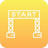 Start Line Vector Icon