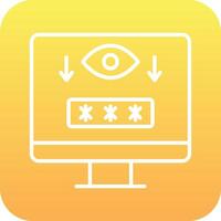 Computer Spyware Vector Icon
