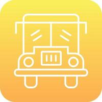 icono de vector de autobús escolar