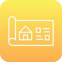 House Blueprint Vector Icon