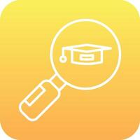 Search University Course Vector Icon