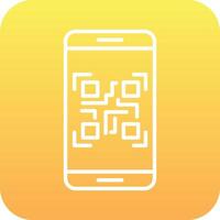Smartphone Qr Code Vector Icon