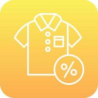 Discounted Tshirt Vector Icon