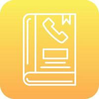 Phone Book Vector Icon