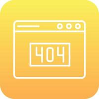 404 Error Vector Icon