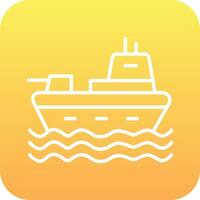 Military Ship Vector Icon