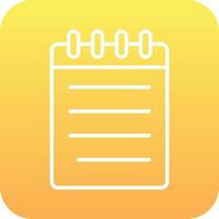 Notebook Vector Icon