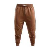 3d rendered Brown sweatpants for sports png