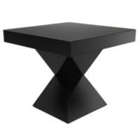 3d rendered black Table png