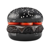3d prestados negro hamburguesa png