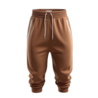 3d rendered Brown sweatpants for sports png