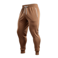 3d rendered Brown sweatpants for sports png