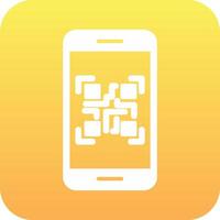 teléfono inteligente qr código vector icono