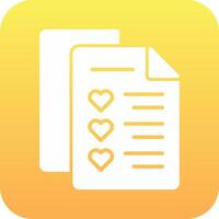 Wishlist Vector Icon