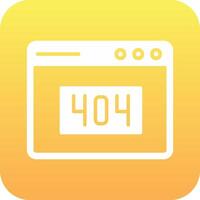 404 Error Vector Icon