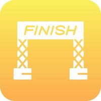 Finish Line Vector Icon