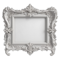 3d rendered Classic frame skillfully carved png