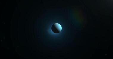vers Uranus planète dans le extérieur espace video