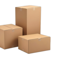 3d rendered Cardboard boxes png