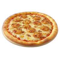 3d rendered Delicious potato onion caramelized pizza png