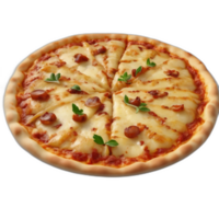 3d rendered Delicious potato onion caramelized pizza png