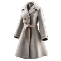 3d rendido moda lã casaco png
