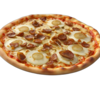 3d rendered Delicious potato onion caramelized pizza png