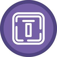 Top alignment Flat Circle Multicolor Design Icon vector