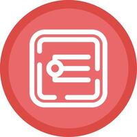 Endpoint Flat Circle Multicolor Design Icon vector