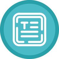 Align text Flat Circle Multicolor Design Icon vector