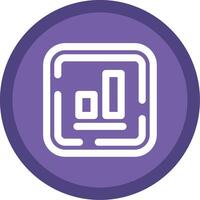 Bottom alignment Flat Circle Multicolor Design Icon vector