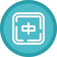 Align objects Flat Circle Multicolor Design Icon vector