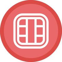 Layout Flat Circle Multicolor Design Icon vector
