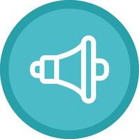 Speaker Flat Circle Multicolor Design Icon vector
