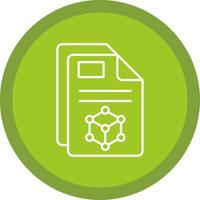 3d Flat Circle Multicolor Design Icon vector