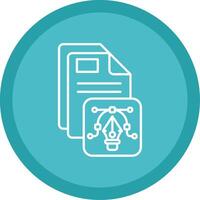 Vector Flat Circle Multicolor Design Icon