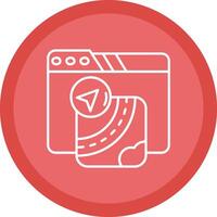 Gpu Flat Circle Multicolor Design Icon vector