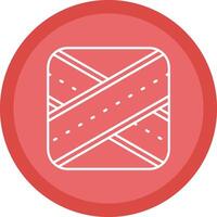 Overpass Flat Circle Multicolor Design Icon vector