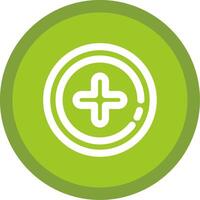 Add 2 Flat Circle Multicolor Design Icon vector