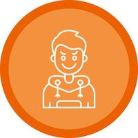 Envy Flat Circle Multicolor Design Icon vector