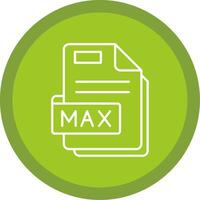 max plano circulo multicolor diseño icono vector