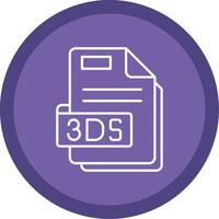 3ds Flat Circle Multicolor Design Icon vector