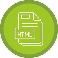 Html Flat Circle Multicolor Design Icon vector