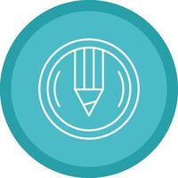 Compose Flat Circle Multicolor Design Icon vector