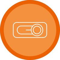 Switch Flat Circle Multicolor Design Icon vector