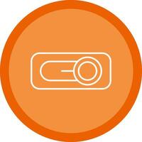 Switch Flat Circle Multicolor Design Icon vector