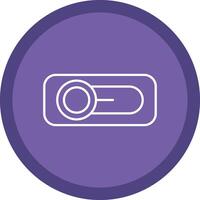 Switch Flat Circle Multicolor Design Icon vector