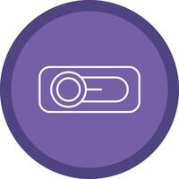 Switch Flat Circle Multicolor Design Icon vector