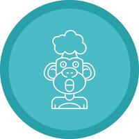 Exploding Flat Circle Multicolor Design Icon vector