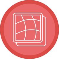 Warp Flat Circle Multicolor Design Icon vector